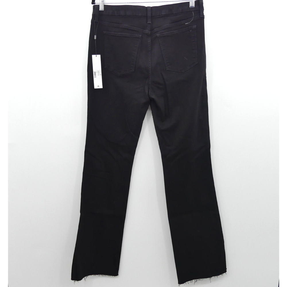 Joe's Jeans The Hi Honey High Rise Curvy Bootcut Jeans Size 32 Black Raw Hem - Picture 4 of 10